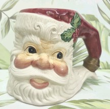 VTG Fitz &amp; Floyd Omnibus Santa Claus Face Christmas Mug 1993  - $15.99