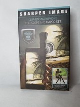 Sharper Image Clip-On Smartphone Cell Phone Telescope And Tripod Set - New  V4 - £6.36 GBP