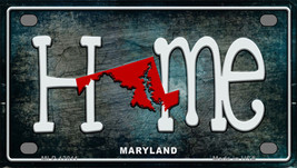 Maryland Home State Outline Novelty Mini Metal License Plate Tag - £11.76 GBP