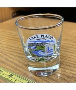 Lake Placid New York Shot Glass Olympics Mountain Scene - £10.48 GBP