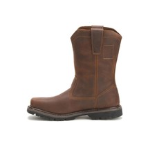 Cat Footwear Men&#39;s Wellston Steel Toe Wellington Boot Dark Brown Size 13 Wide - £74.00 GBP