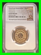 2020-S Telephone MA American Innovation Dollar ~ GEM Proof NGC  - £39.46 GBP