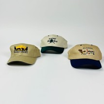 Alaska State Ball Caps 3 Random Hats Alaska, Valdez Alaska, Skagway Alaska - $41.79