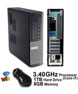 Dell OptiPlex Desktop PC Intel Core i7 8GB Ram 1TB HDD  DVD-RW Windows 1... - £136.17 GBP