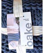 Oake Chunky Knit Throw, 50&quot; X 60&quot; Color: Navy RETAIL: $145.00 - $88.11