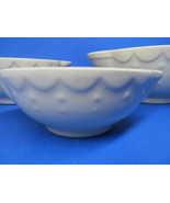 Deltis Portugal Vintage Ceramic Nesting Bowls W/ Spouts Embossed Scallop... - £51.36 GBP
