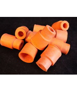 KONTES Red Rubber TOP STOPPER Set of 10 venting Septa Plugs 16mm SEPTUM ... - $11.87