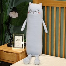 Cartoon Long Cat Sleeping Cushion Pillow Lovely Cat with Legs Plush Toy Stuffed  - £26.69 GBP