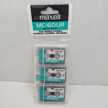 Maxell MC-60UR Normal Position Micro Cassette 60 Min 3-PACK - £9.09 GBP