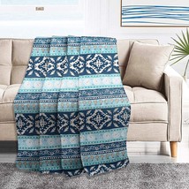 Newlake Quilted Throw Blanket For Bed Couch Sofa, Boho Chic Pattern, 60X78 Inch - £35.95 GBP