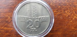 20 zlotych 1976 - skyscrapers and grain fields. Rare coin - without a mint mark - £54.68 GBP