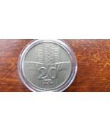 20 zlotych 1976 - skyscrapers and grain fields. Rare coin - without a mi... - $1,303.83 MXN