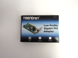 Trendnet TEG-PCITXRL 1-Port PCI 32-bit Gigabit Low Profile Adapter     35-3 - £12.41 GBP