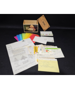 Vintage Bakers Coconut Wooden Recipe Box w/Handwritten Recipes Blank Car... - $69.86 CAD
