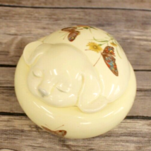 SLEEPING DOG DEW Takahashi San Francisco Porcelain Jewelry Trinket Holde... - $12.21