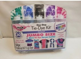 Tulip 5 Color One Step Tie Dye Kit Carousel Bright Colors Jumbo Size New - £16.15 GBP