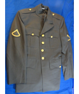 USGI MILITARY SERGE AG-344 CLASS 3 DRESS GREEN ARMY UNIFORM JACKET COAT 38S - €34,38 EUR
