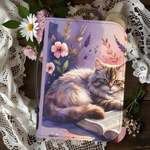 Whimsical Cat Bible Cover, Religious Gift, Cat Lover Accessory, Cute Boo... - €17,48 EUR