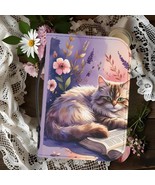 Whimsical Cat Bible Cover, Religious Gift, Cat Lover Accessory, Cute Boo... - €17,48 EUR