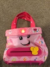 Fisher Price Laugh Learn My Pretty Learning Purse Pink Musical Talks Sings - £14.93 GBP
