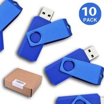 10Pcs/Lot 16Gb Blue Swivel Usb Flash Dr Thumb Pen Drive Memory Stick Storage - £34.64 GBP