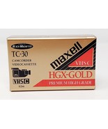 MAXELL Camcorder Videocassette Premium High Grade TC-30 Sealed VHS-C HGX... - £4.64 GBP