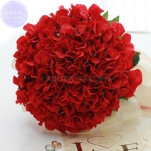 15 Seeds Red Hydrangea Mother Big Blooms Ball Flowers USA SELLER Garden - $6.22