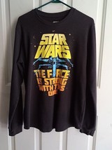 Star Wars Long Sleeve Thermal Waffle Knit T Shirt Large - $7.30