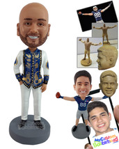Personalized Bobblehead Elegant man wearing beautiful fancy clothes - Leisure &amp;  - £71.14 GBP