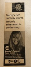 America’s Funniest Home Videos Tv Guide Vintage Print Ad Daisy Fuentes Tpa14 - $5.93