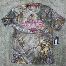 Arkansas Razorbacks Real Tree Camo Polyester Jersey Shirt Boys L 16-18 - £10.22 GBP