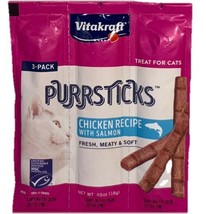 Purrsticks Chicken Recipe W Salmon Cat Treats-1pk Of 3pcs-Fresh,Meaty &amp; ... - $8.79