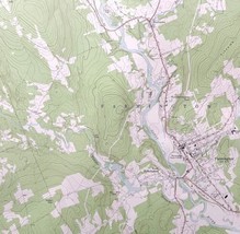 Map Farmington Maine 1968 Topographic Geological Survey 1:24000 27 x 22&quot; TOPO5 - £41.95 GBP