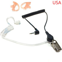 3.5mm Police Listen Only Acoustic Tube Earpiece Headset Speaker Mic - $20.89