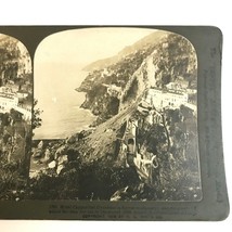 Hotel Cappuccini Amalfi Italy Southern Coast 1908 H C White Stereoview - $10.73