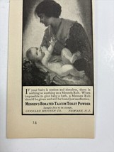 1913 Mennen&#39;s Borated Talcum Toilet Powder Baby Bath Newark New Jersey p... - $17.07