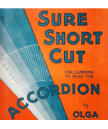 1947 Sure Short Cut For Accordion Instructional 1st Edition Vintage PB V... - $456.12 MXN