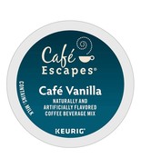 Cafe Escapes Cafe Vanilla, Keurig K-Cup Pod, 72 Count - Bulk Box - $43.45 CAD