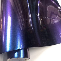 Prem Glossy DIY Car Body Film Chameleon  Glitter Vinyl Sticker Purple Blue Chame - £91.49 GBP