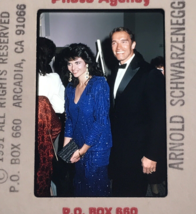1987 Arnold Schwarzenegger Maria Shriver Celebrity Transparency Slide - £7.46 GBP