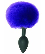 Midnight Silicone Bunny Butt Plug Black And Purple - $480.55 MXN
