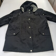 Regent Park RN#95332 Womens Black Full Zip Removable Hoodie Jacket With Liner 1X image 12