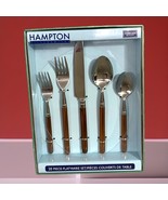 Hampton Silversmiths Stainless Copper 20 Piece Flatware Set Discontinued... - £80.28 GBP