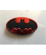 BATMAN LOGO PIN BADGE (RED &amp; BLACK) - £4.70 GBP