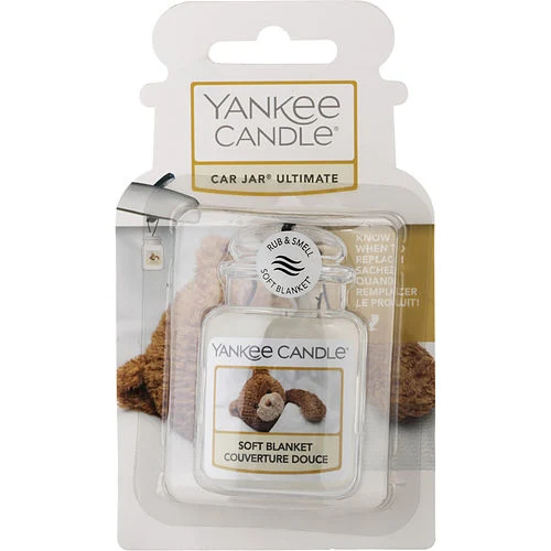 Yankee Candle Soft Blanket Car Jar Air Freshener, soft vanilla, hang tag - $15.99