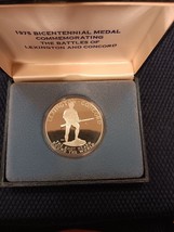 1975 Bicentennial Commemorative .925 Silver Medal Paul Revere w/ Box and... - $38.17