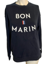 Zara Men&#39;s Waffle Knit Sweatshirt &quot;Bon Marin&quot; Size S Black - £17.74 GBP