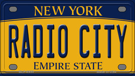 Radio City New York Novelty Mini Metal License Plate Tag - $14.95