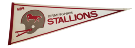 1982 Birmingham Stallions USFL Football Pennant Full Size - £19.15 GBP