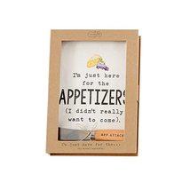 Mud Pie I&#39;m Just Here Appetizer Towel Set - £11.44 GBP+
